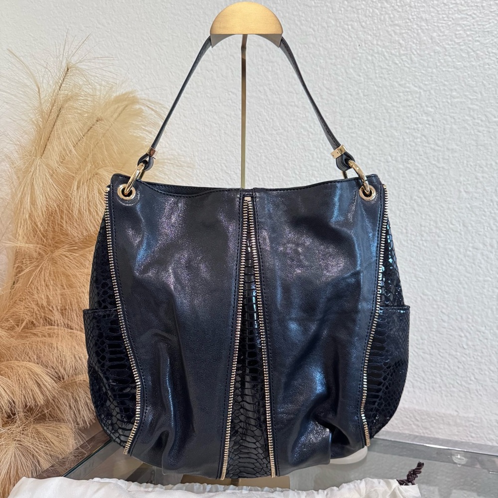 Michael Michael Kors Newman Small Python-Embossed… - image 2